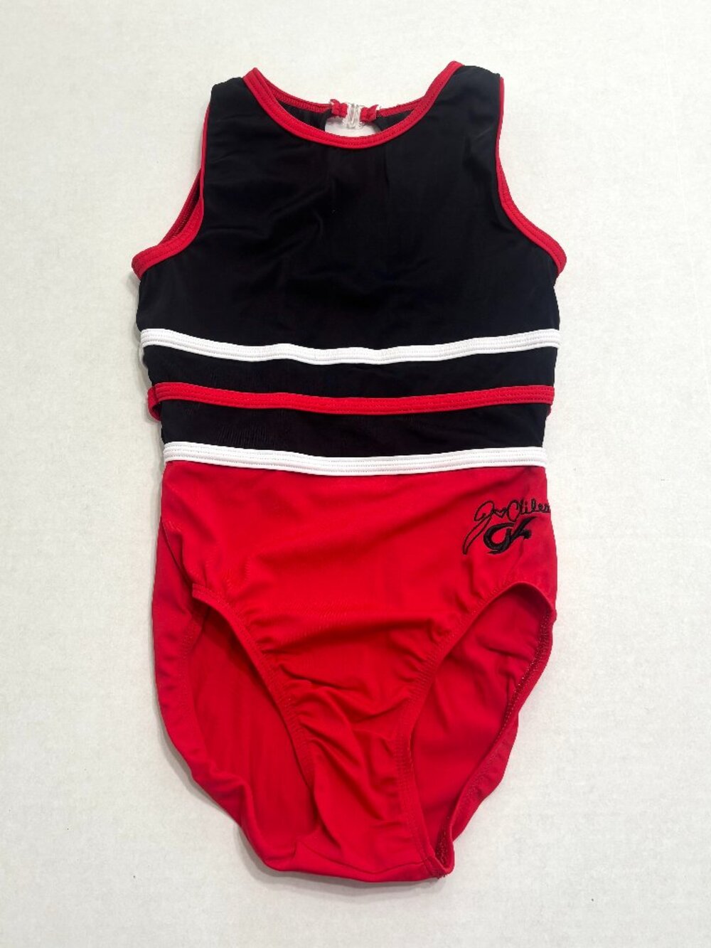 GK Jordan Chiles Black/Red Girls Gymnastics/Dance Leotard